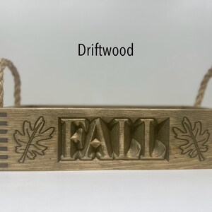 Custom Fall Wooden Box With Rope Handles gift, Housewarming, Thankful ...