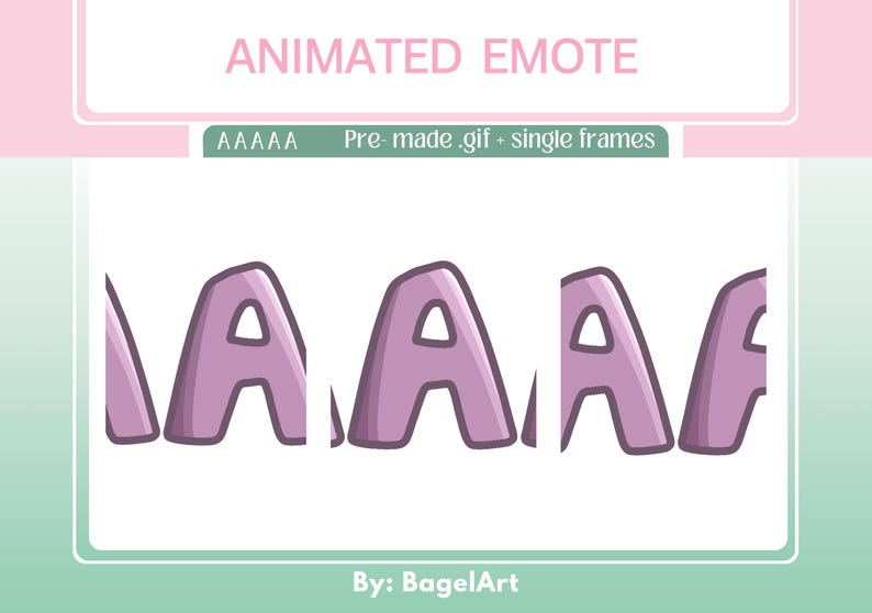 Aaaa Effect AAAA Screaming Emote: Animated Twitch/discord Yelling Emote (digital ...