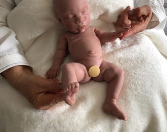Realistic Silicone Reborn Baby Doll - 14" / 35 cm