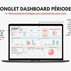 Tableau de bord suivi des factures sur Excel et Google sheets