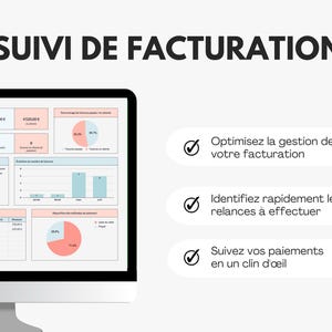 Tableau de bord suivi des factures sur Excel et Google sheets