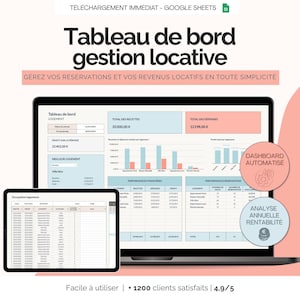 Rental Dashboard for Vacation Properties | Track Income, Bookings & Expenses Short-Term Rental Management Spreadsheet Airbnb Booking