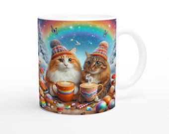 Winter Cats 11oz Ceramic Mug