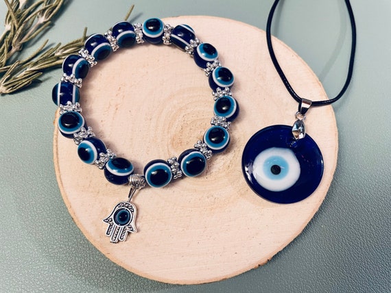 Sauron Eye Necklace Evil Eyes Glass Dome Pendant Black Chain Necklace Evil  Eye Jewelry