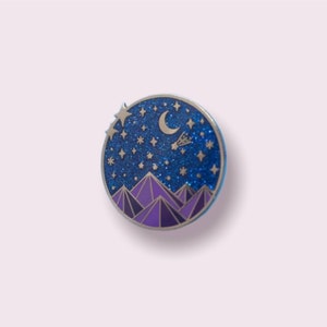 Moonlit Mountain Pin