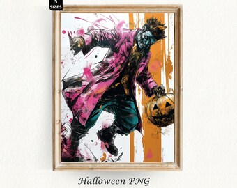 Halloween Poster Spooky Season Halloween Painting Vintage Halloween Ghost Poster Halloween Decor Painting Digital Download