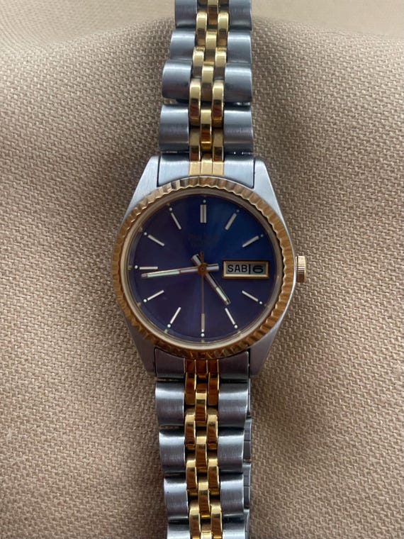2 Vintage Pulsar Watches Vintage Pulsar Two Time Tank 90s Unique - Etsy main image 3