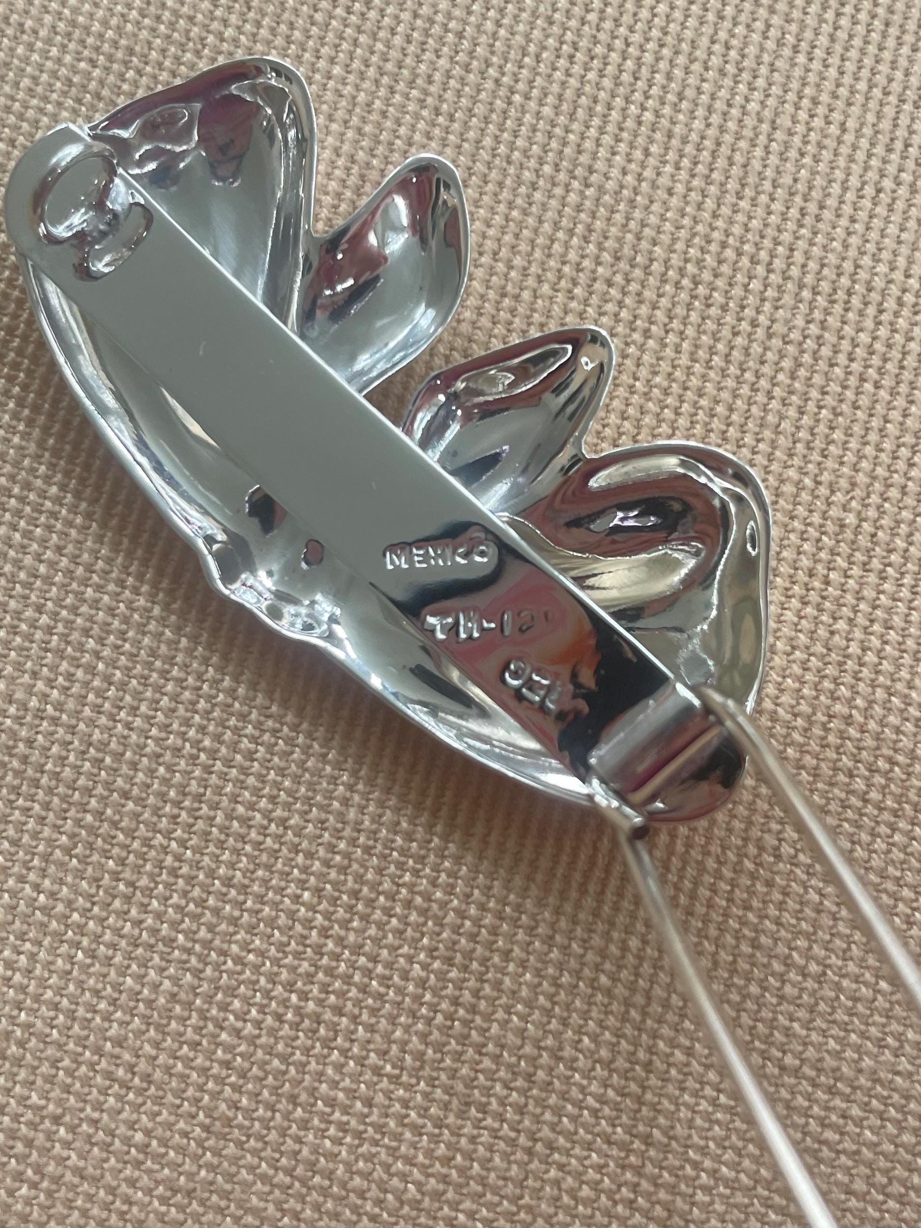 Vintage Sterling Silver Bow Barrette • Silver Hair Clip - Etsy display picture 1