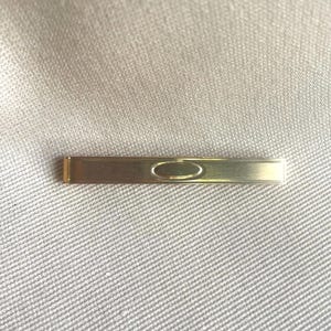 Vintage Sterling Vermeil Tie Pin • Vintage Tie Bar • Men&#39;s Formal Accessory