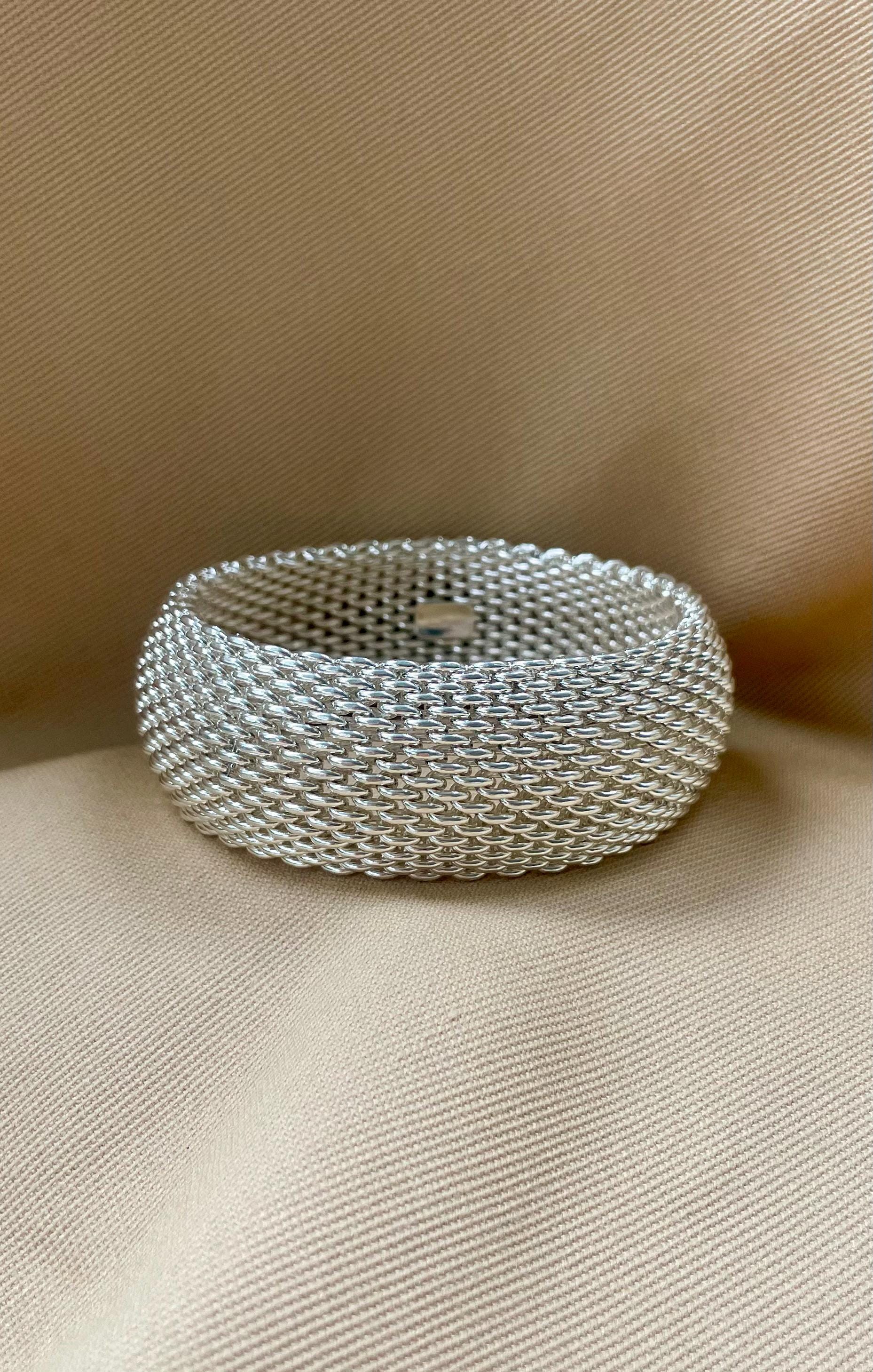 Tiffany ヴィンテージメッシュバングル希少 Tiffany & Co. - Tiffany ヴィンテージメッシュ ブレスレットの