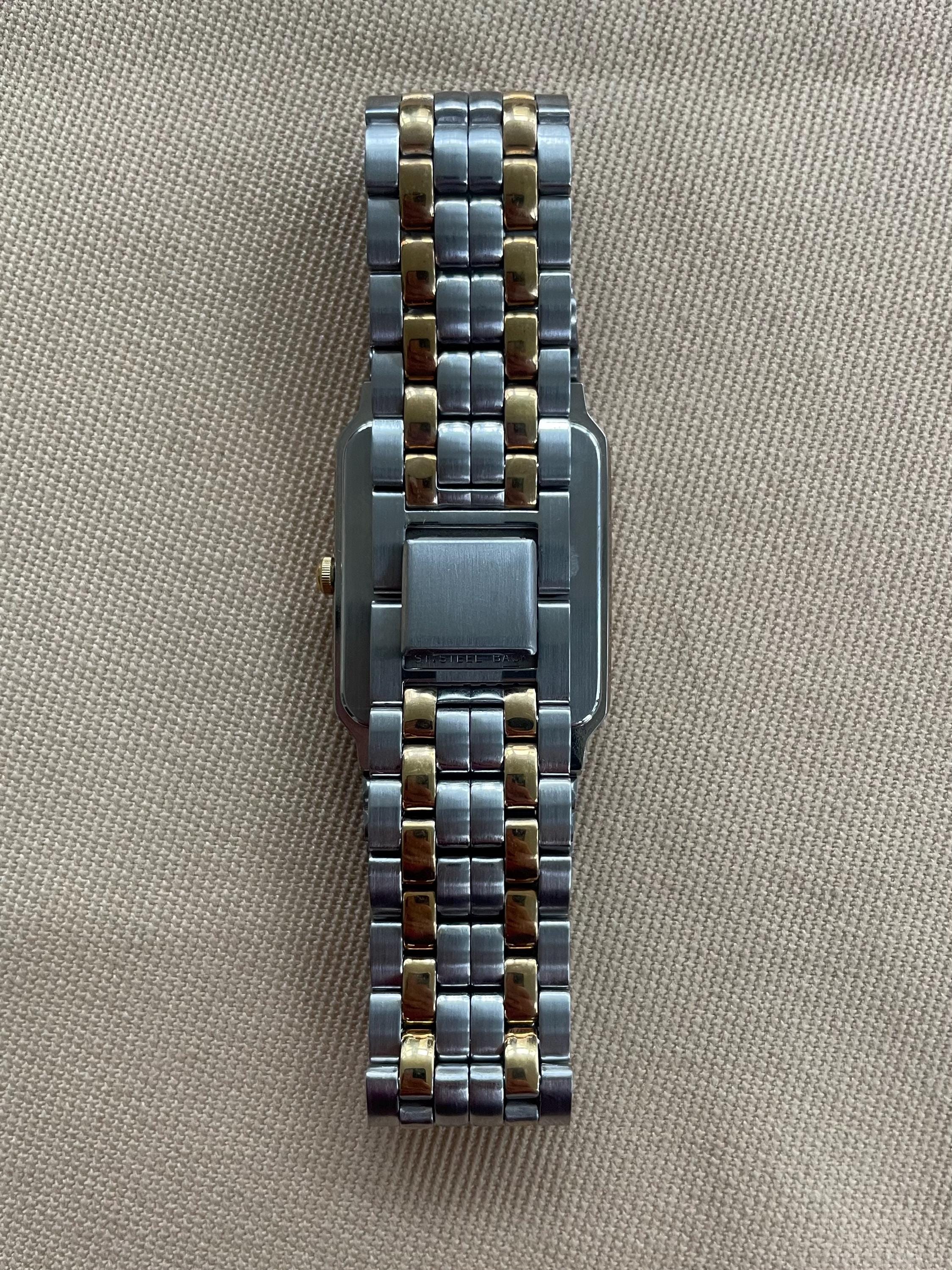 Seiko Silver and Gold Square Dial Bracelet Watch 29mm 1985 Seiko Quartz Gold Toned Men main image 2