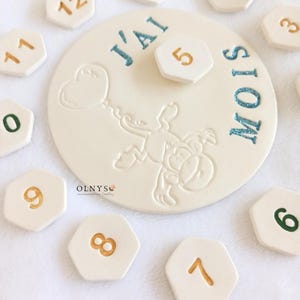 Carte étapes MOIS personnalisable ~ Animaux