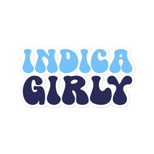 Groovy Indica Girly Sticker | 70&#39;s Style | Stoner Stickers