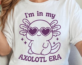 Kawaii Axolotl T-Shirt: Gamer, Coffee Lover, Bookworm Gift