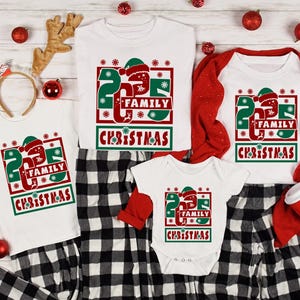 Matching Family Christmas T-Shirt: 2025 Holiday Pajama Party Outfit