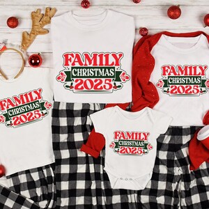 Matching 2025 Christmas Family T-Shirt: Festive Holiday Outfit