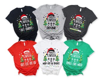 Funny Family Christmas Matching Tee, Holiday Pajamas