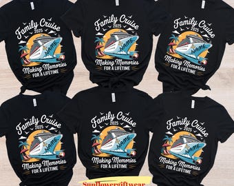 Family Cruise Christmas T-Shirt, Handmade Holiday Vacation Tee