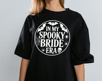 Camiseta de la época de la novia espeluznante: despedida de soltera de Halloween, despedida de soltera gótica