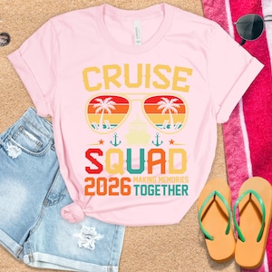 Family Cruise Shirts 2026 Matching Vacation Shirts, Cruise Squad Family Trip T-Shirt, Group Cruise Outfit, Summer Travel Tee image 8