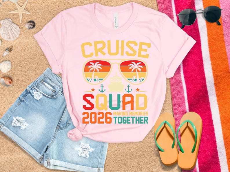 Family Cruise Shirts 2026 Matching Vacation Shirts, Cruise Squad Family Trip T-Shirt, Group Cruise Outfit, Summer Travel Tee image 8