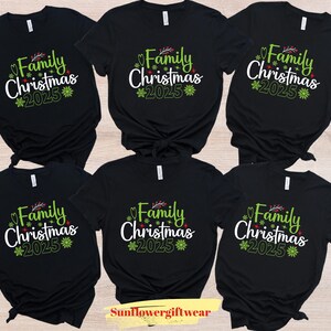2025 Matching Holiday T-Shirt, Xmas Pajama Party Outfit, Festive Family Tee, Christmas Gift Idea, Funny Festive Gift, Family T-Shirt