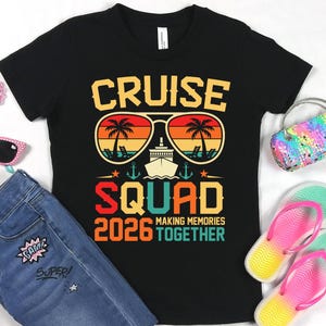 Family Cruise Shirts 2026 Matching Vacation Shirts, Cruise Squad Family Trip T-Shirt, Group Cruise Outfit, Summer Travel Tee image 11