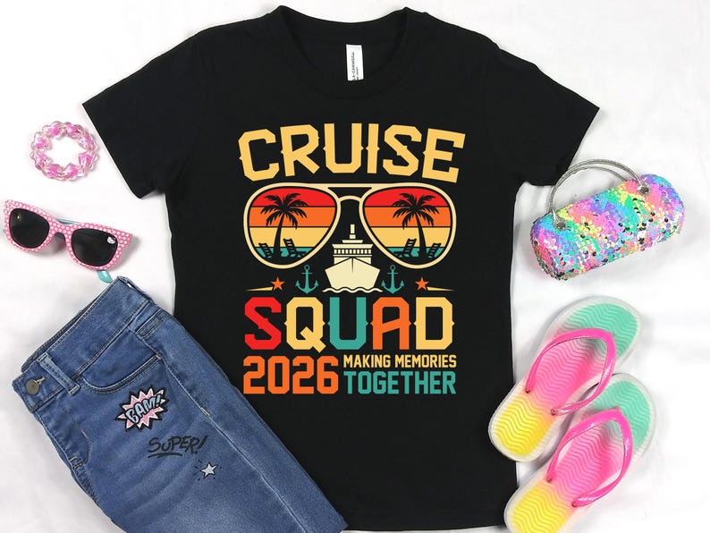 Family Cruise Shirts 2026 Matching Vacation Shirts, Cruise Squad Family Trip T-Shirt, Group Cruise Outfit, Summer Travel Tee image 11