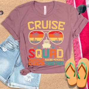 Family Cruise Shirts 2026 Matching Vacation Shirts, Cruise Squad Family Trip T-Shirt, Group Cruise Outfit, Summer Travel Tee image 4