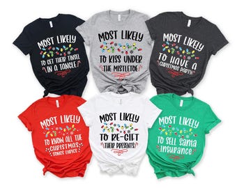 Funny Family Matching Christmas Shirt, 47 Quotes Holiday Tee
