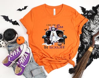 Boujee Ghost Halloween T-Shirt, Spooky Tee