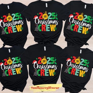 2025 Christmas Crew Shirt – Family Matching Holiday T-Shirt, Xmas Party Outfit, Group Christmas Tee, Funny Festive Gift