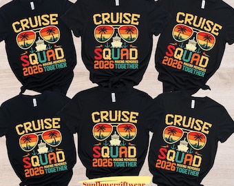 Family Cruise Shirts 2026 Matching Vacation Shirts, Cruise Squad Family Trip T-Shirt, Group Cruise Outfit, Summer Travel Tee