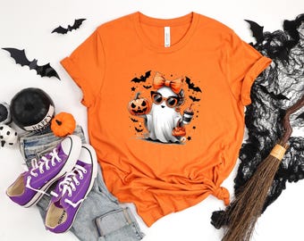 Ghost Halloween T-Shirt, Spooky Season Graphic Tee