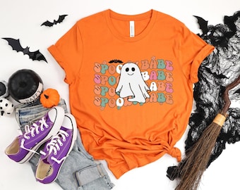 Ghost Halloween T-Shirt, Spooky Babe Tee