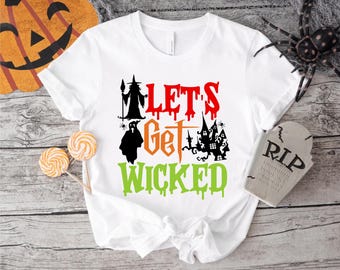 Camiseta de Halloween malvada: brujas, fantasmas y murciélagos - Camiseta de temporada espeluznante