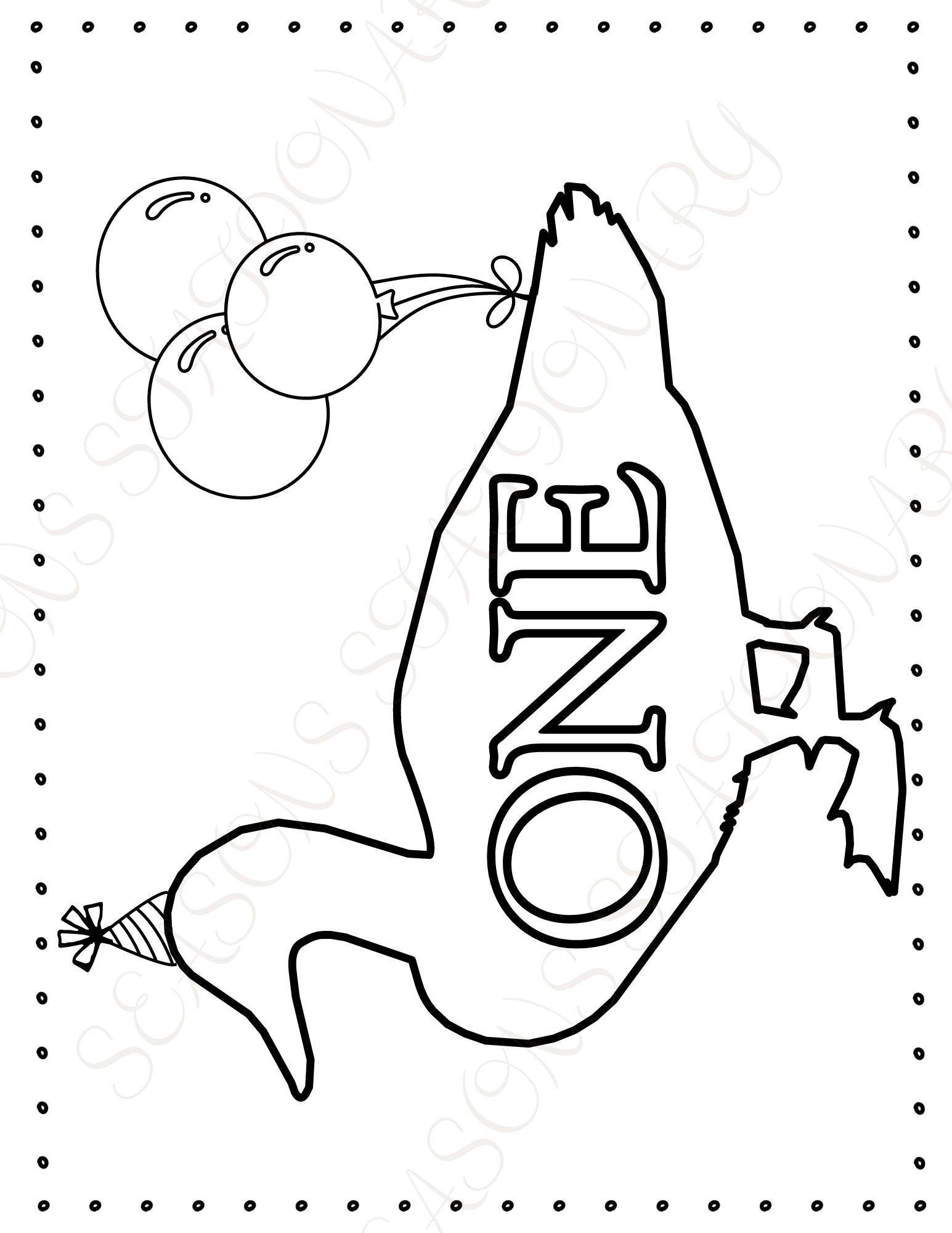 One Lucky Duck Coloring Pages - Etsy