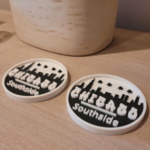 Chicago themed coaster set