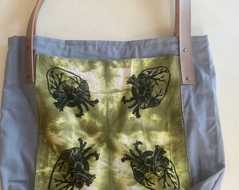 Black Heart Tote Bag