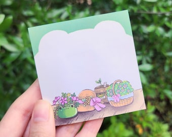 Plakbriefjes Oopsie Squash's Garden (C-klasse) - 50 vellen - kikker - Gardencore - bloemen - Cottagecore