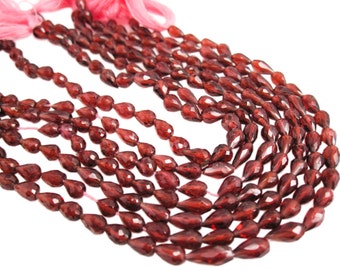 Rhodolite Garnet Beads, Garnet Briolettes, Teardrop Briolettes, January Birthstone, SKU 3775