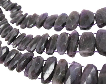 Amethyst Beads | Amethyst Nuggets | February Birthstone | Double Drilled | SKU 4193A