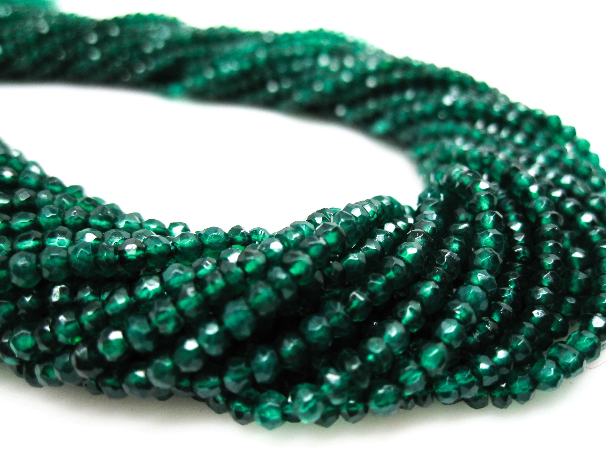 Green Onyx Beads, Green Onyx Rondelles, 2.2mm, SKU 5259 - Etsy