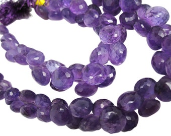 Amethyst Briolette | Onion Briolettes | Amethyst | February Birthstone | SKU 4466A