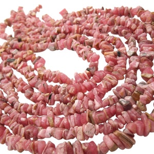 Rhodochrosite Beads Rhodocrosite Beads Rhodocrosite Chips SKU 5121A image 4