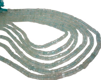 Aquamarine Beads | Aquamarine | Natural Aquamarine Beads | Faceted Heish | March Birthstone | SKU 4705