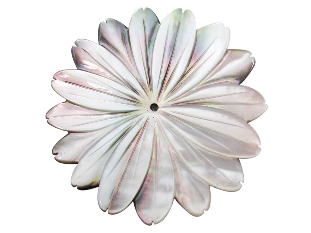 Mother of Pearl Pendant Flower Pendant 46mm SKU 3818 | Etsy