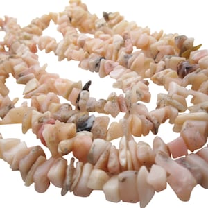 Pink Opal Beads, Pink Peruvian Opal, Pink Opal Chips, SKU 5131A
