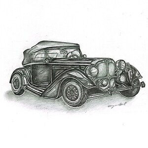 Vintage Car Printable Download - Etsy