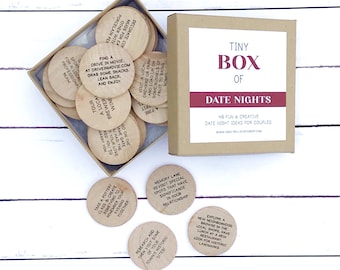 Date Night Ideas, Bridal Shower Gift, Wedding Gift, Date Nights for Couples, Date Night Box, Date Night Jar, Date Night Basket, Cards